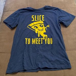 blue graphic t-shirt